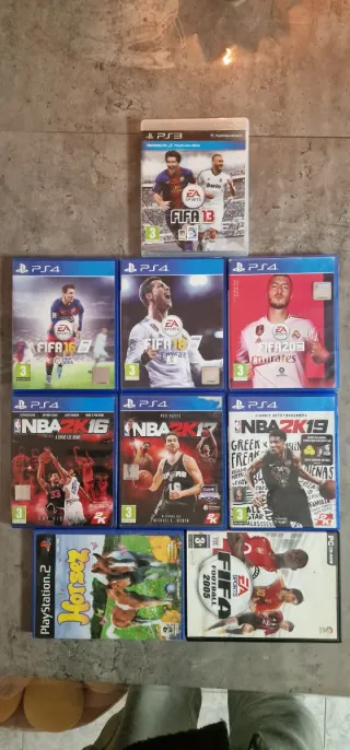 Lote Videojuegos PS3/PS4/PC: FIFA, NBA 2K, Horsez