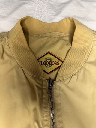 Cazadora Bomber Hugo Boss Vintage Talla L Beige