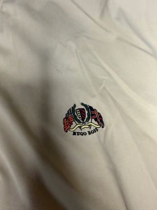 Cazadora Bomber Hugo Boss Vintage Talla L Beige