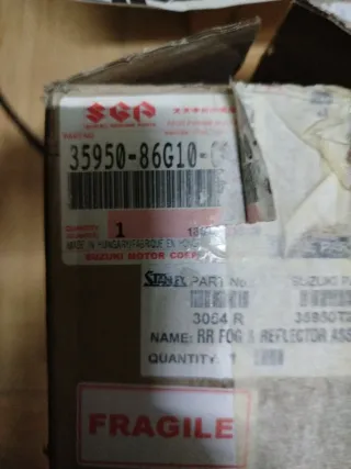 Piloto trasero Suzuki Ignis Parachoques