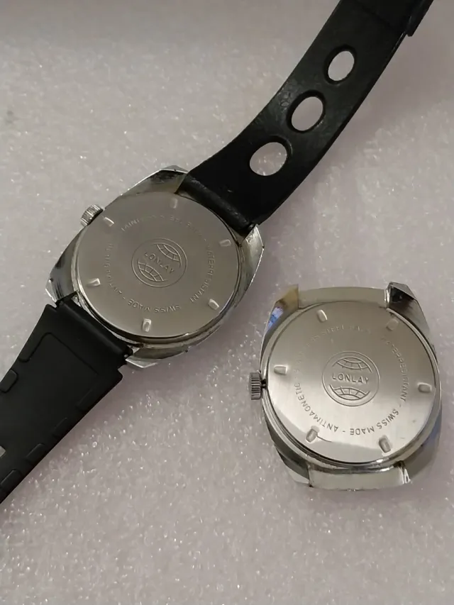 Lote de 2 Relógios Lonly Watch 17 Joias Anos 60