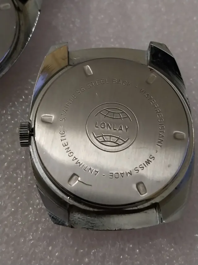 Lote de 2 Relógios Lonly Watch 17 Joias Anos 60