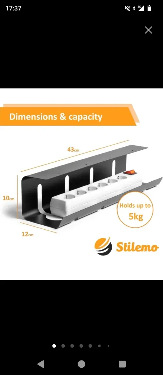 Soporte Cables Escritorio Kabelkanal