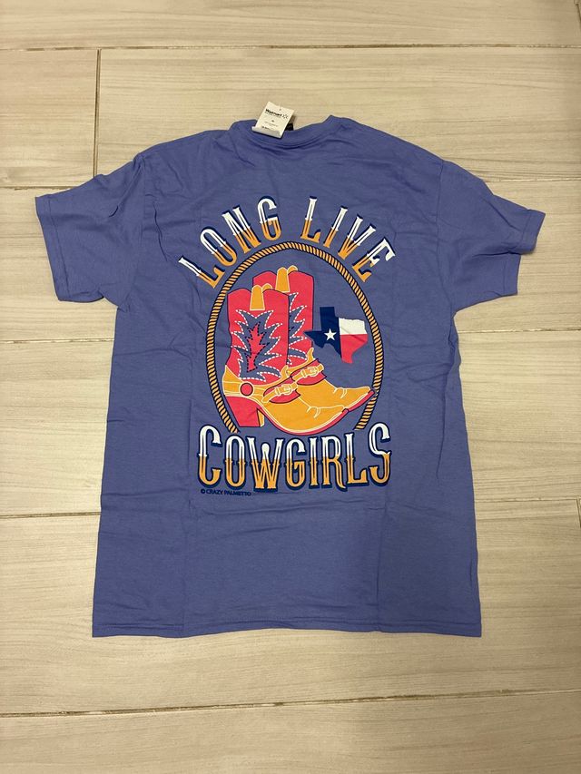 Camiseta Crazy Print Long Live Cowgirls