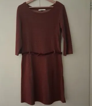 VESTITO BORDEAUX TAGLIA  M.