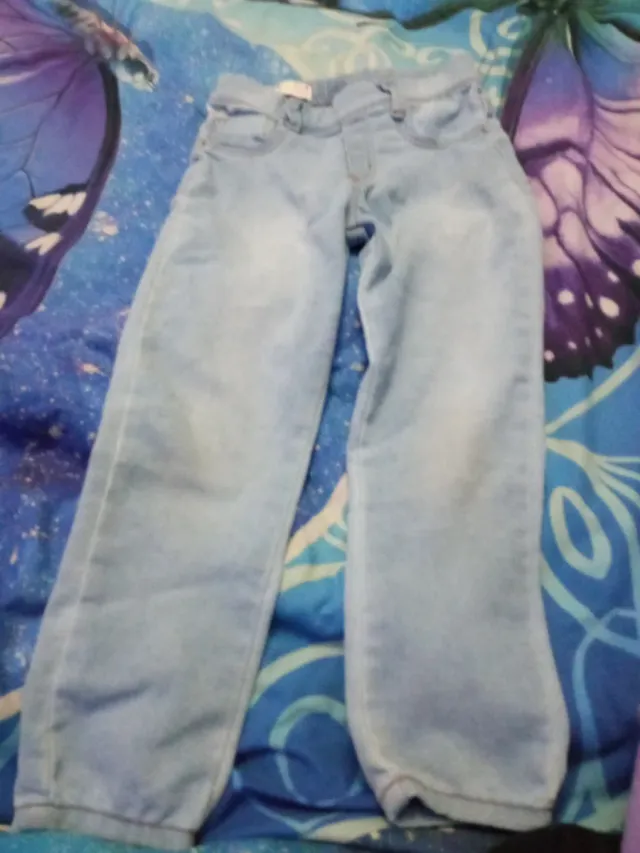 Pantalón Vaqueros niña 4 años azul claro