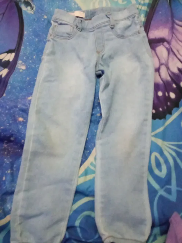 Pantalón Vaqueros niña 4 años azul claro