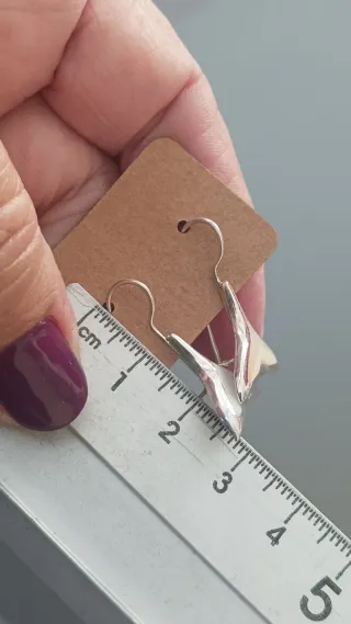 Pendientes Plata y Nácar Cola de Ballena