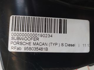 SUBWOOFER PORSCHE MACAN (95BA)