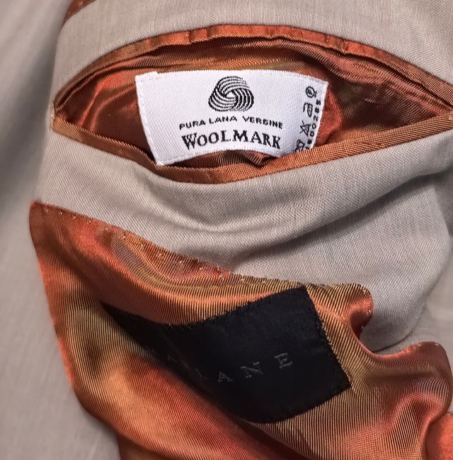 Abito completo 3 bottoni beige tg 56/58