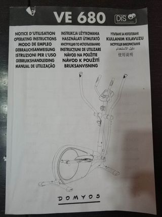 Bicicleta elíptica Domyos VE680