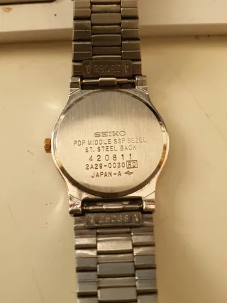 2 Relojes Seiko Mujer Oro/Plata