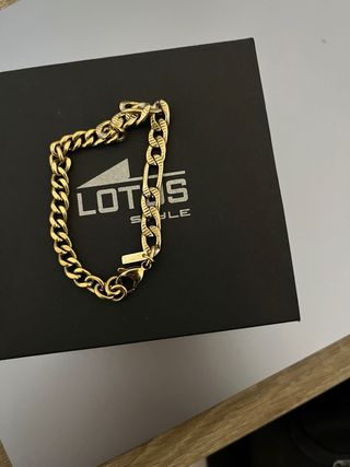 Pulsera Lotus Dorada Hombre