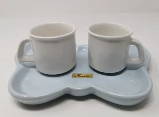 Set 2 Tazzine con Vassoietto