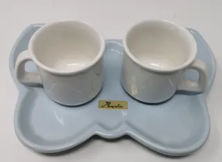 Set 2 Tazzine con Vassoietto