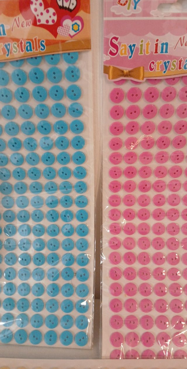 Set de Botones Pegatinas DIY