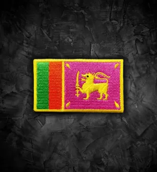 Sri Lanka 🇱🇰 parche bandera termoadhesiva