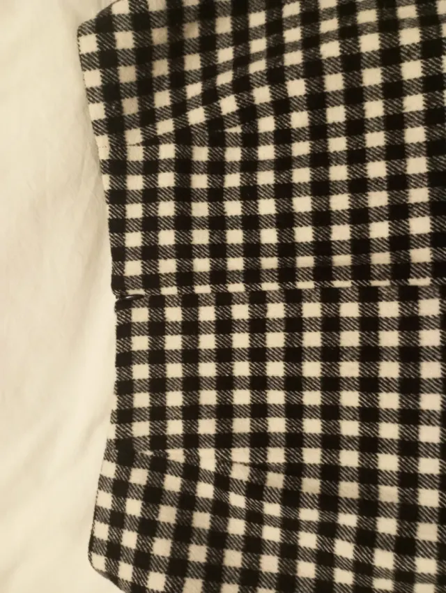 Falda de paño a cuadros