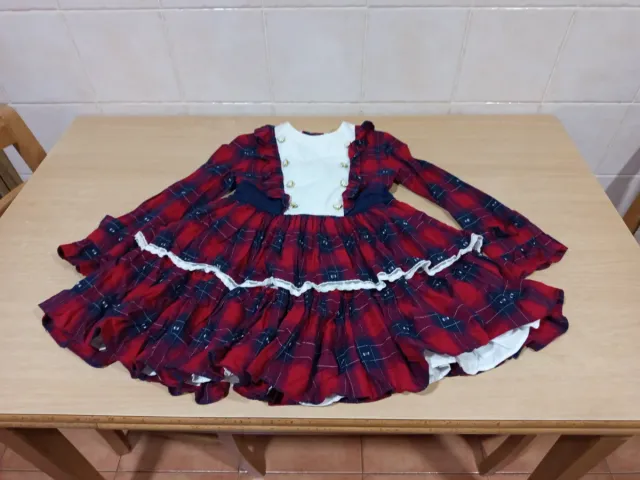 Vestido niña cuadros talla 8