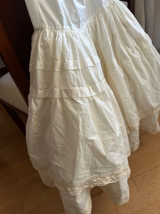 Cancán de niña blanco en algodon muy comodo
