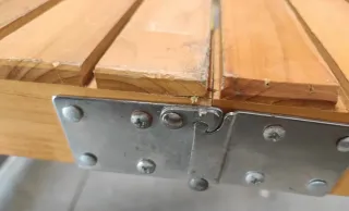 Maletín Mesa Plegable Madera y Metal