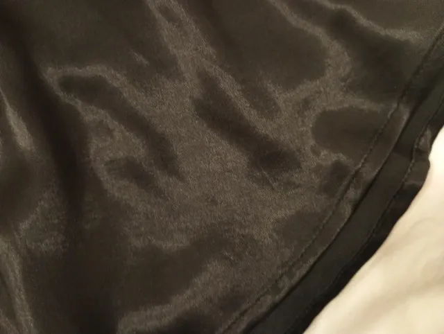 Falda lencera corta negra