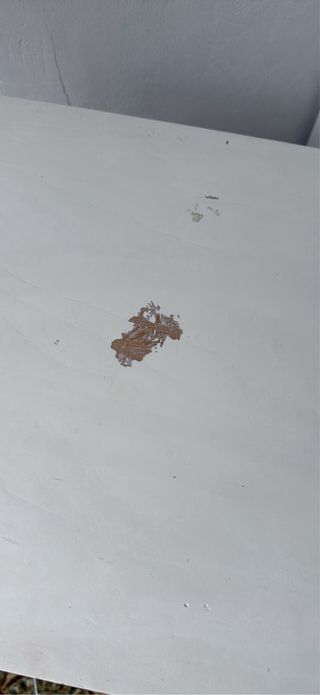 Mueble tocador blanco con 2 cajones