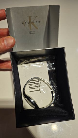 Reloj Calvin Klein Negro y Plateado