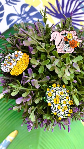 Pack 3 pines cerebro floral naturaleza Ed.Limitada