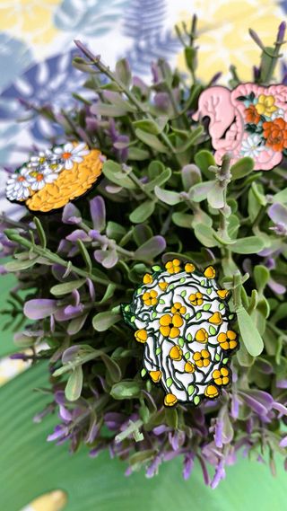 Pack 3 pines cerebro floral naturaleza Ed.Limitada