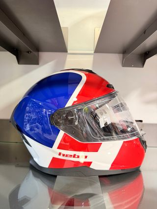 Casco Moto Integral Hebo Tricolor
