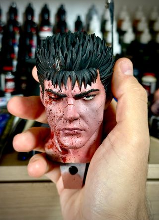 Estatua Guts Berserk 1/3 Pintada a Mano
