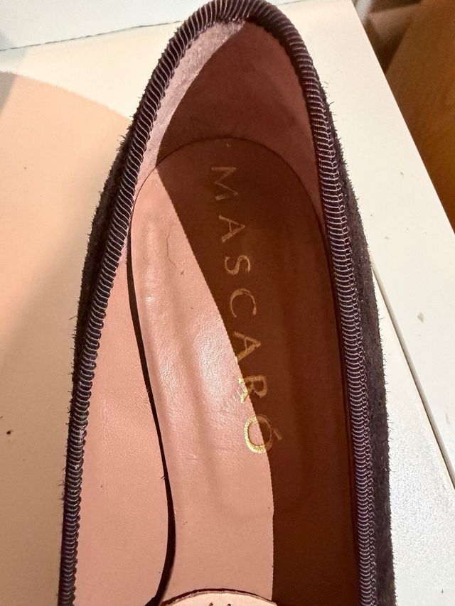 Zapatos planos tacón Jaime Mascaró marrones