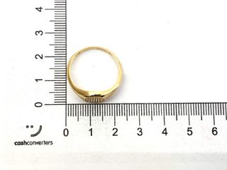 sello oro 18k con piedra con circonita t. 18 (18,47 mm)