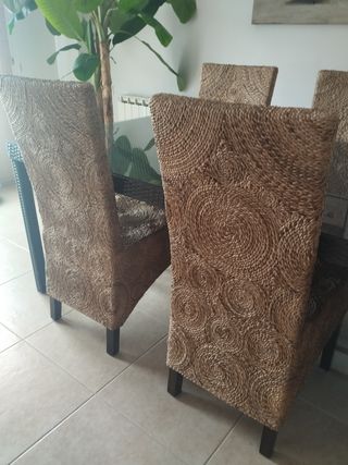 Sillas de comedor de fibra (Set de 6)