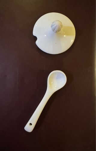 Set Bomboniera Firenze Zuccheriera con mestolo