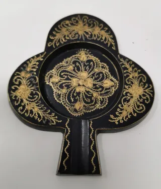 Set 4 posacenere vintage a tema carte da gioco