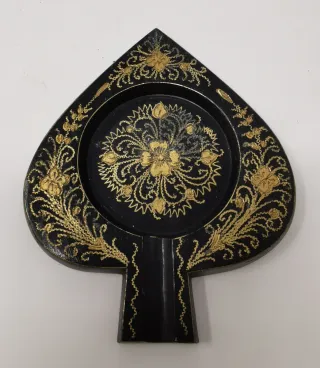 Set 4 posacenere vintage a tema carte da gioco