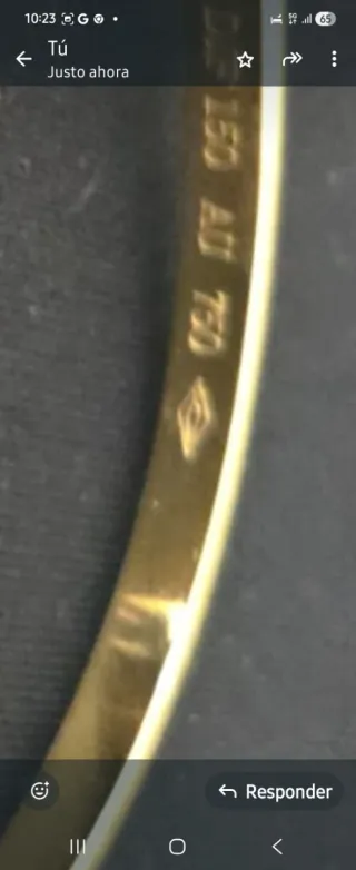 Pulsera tipo Cartier bañado en Oro con Tornillo