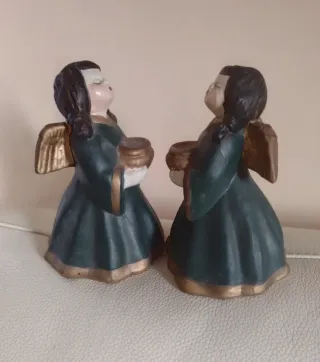 Coppia Statuine Angeli tipo Thun