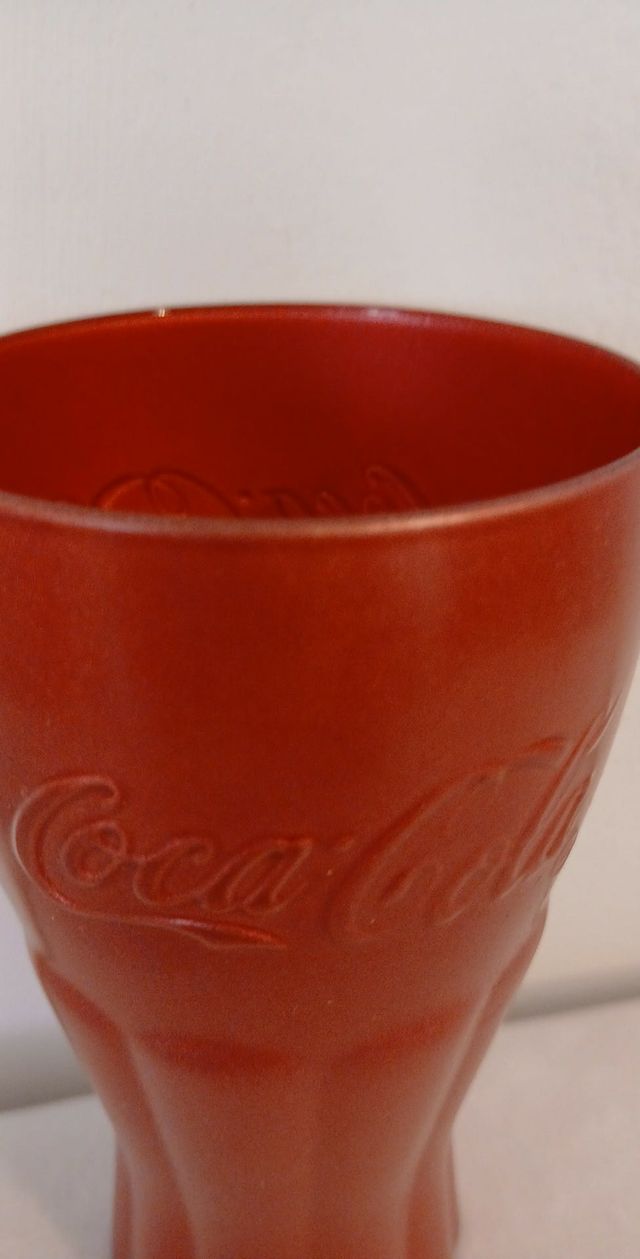 Vaso Coca-Cola Rojo Metálico Coleccionable