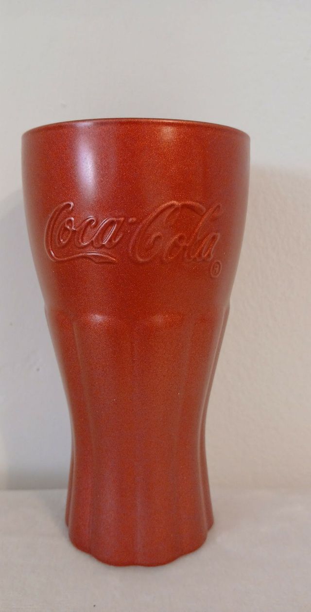 Vaso Coca-Cola Rojo Metálico Coleccionable