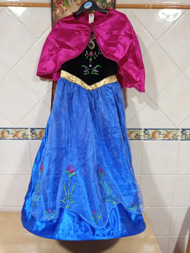 Disfraz Anna Frozen Niña Talla 7/8