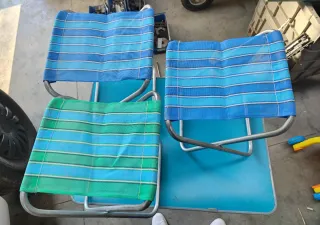 Tavolo da Campeggio e 3 Sedie Pieghevoli