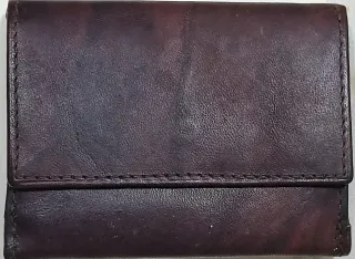 Cartera de cuero 6 compartimentos