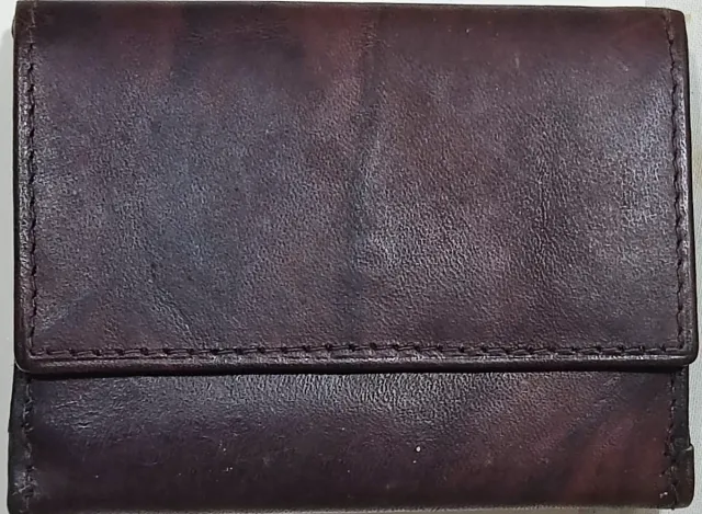 Cartera de cuero 6 compartimentos