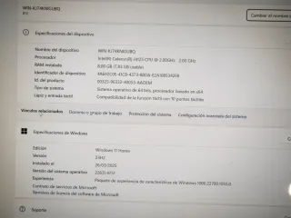Tablet PC Windows 11 Plata