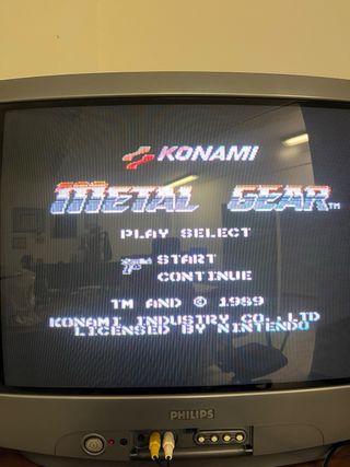 Metal Gear NES Originale Konami Testata pal