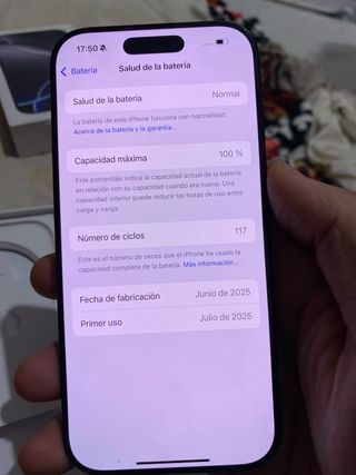 iPhone 16 Pro 100% Batería