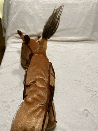 Cuscino Giraffa Arredo Velluto Marrone